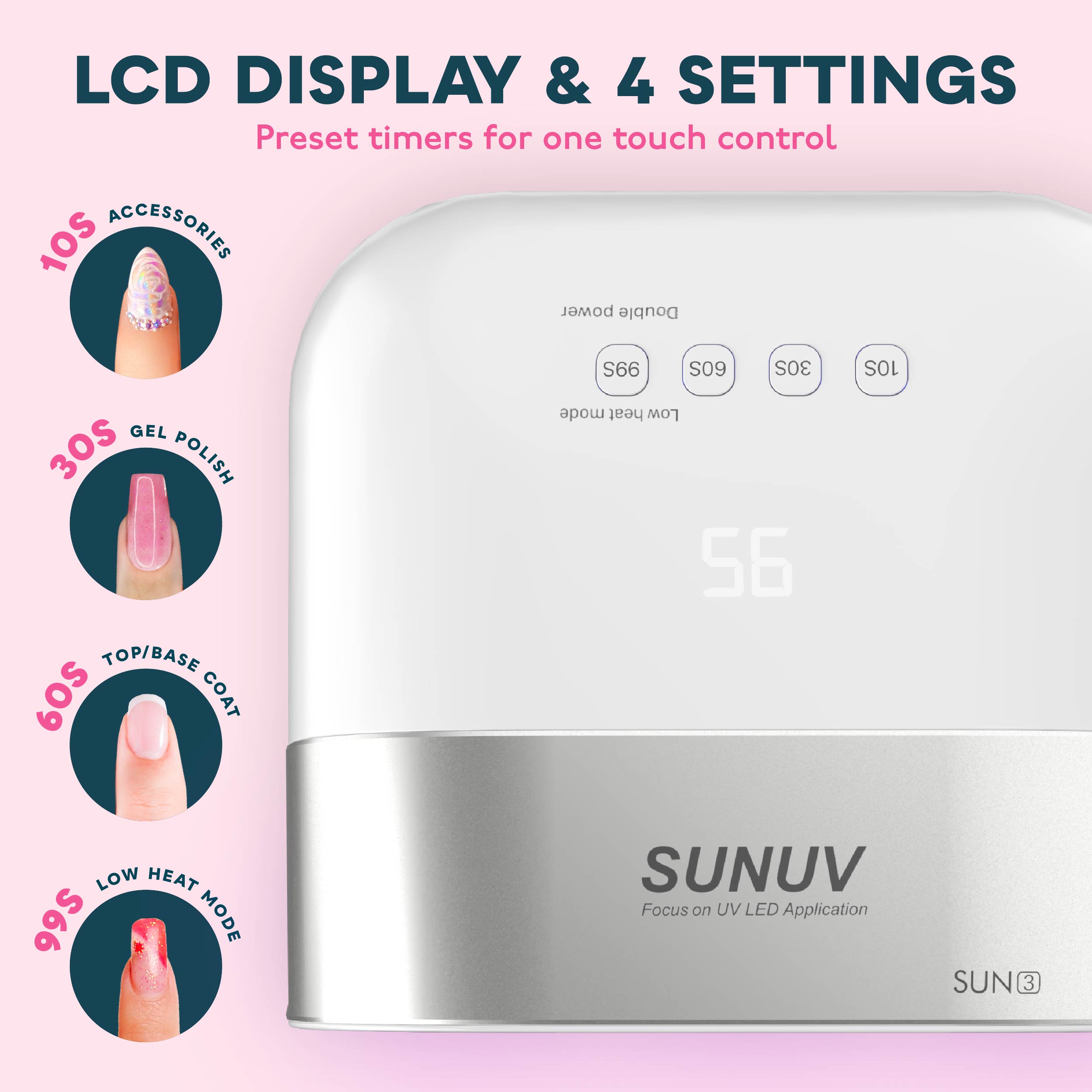 SUN3 UV LED Nail Lamp